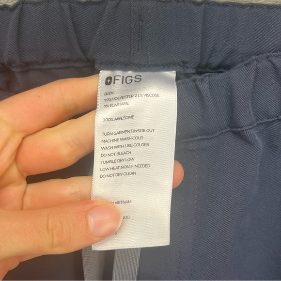 FIGS Slim Pisco Basic Scrub Pants Men’s Gray Blue Drawstring FM4500 Sz XL - Picture 4 of 7